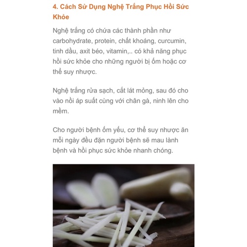 1KG NGHỆ TRẮNG RỪNG