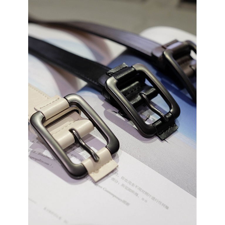 Thắt Lưng Khóa Cài Kiểu Hồng Kông Đơn Giản Đa Năng Thời Trang Cho Nam Và Nữ