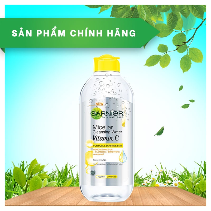 Nước làm sạch và tẩy trang cho mọi loại da Garnier Micellar Water 400ml