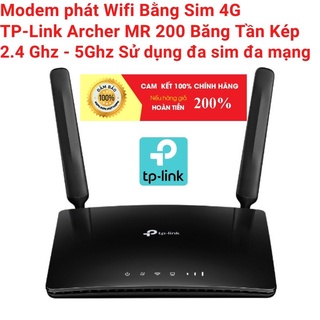 Modem wifi 4g tp-link archer mr200 - băng tần kép ac750, tp-link mr6400