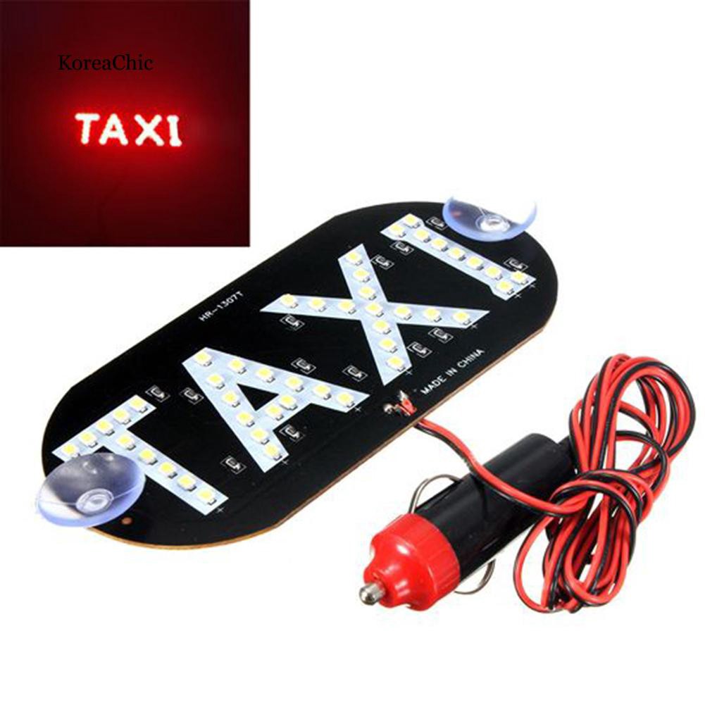 Bảng đèn LED chữ TAXI có cốc giác hút dán cửa kính trang trí đa dụng