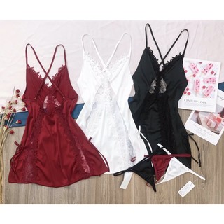 Váy ngủ lụa satin cao cấp quảng châu