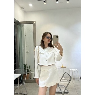 Áo vest blazer dáng lửng dài hàng thiết kế Huien chất xốp mịn | BigBuy360 - bigbuy360.vn