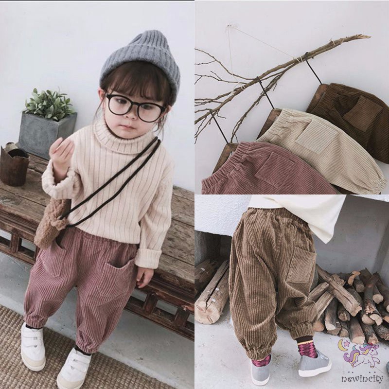 Quần Dài Nhung Thời Trang Mùa Thu Hàn Quốc Dành Cho Trẻ Nhỏ