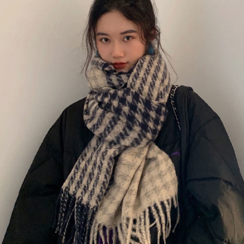 SẴN Khăn quàng cổ thu đông vintage