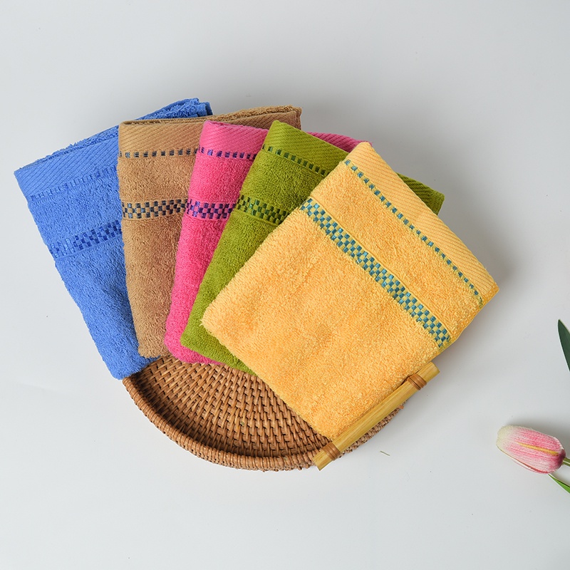 Khăn mặt Dolhome cotton 5 màu thấm hút mềm mại kích thước 30x50cm -20085