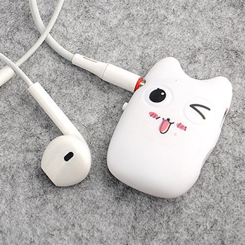 Máy nghe nhạc mp3 hình mèo nháy mắt dễ thương hỗ trợ thẻ nhớ 8GB