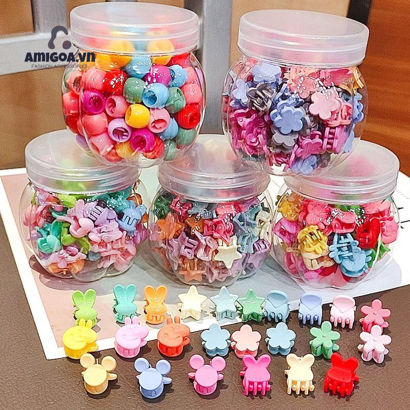 ✨✨Kẹp Tóc Hình Hoa Mini Dễ Thương Xinh Xắn Phong Cách Hàn Quốc（1pc）