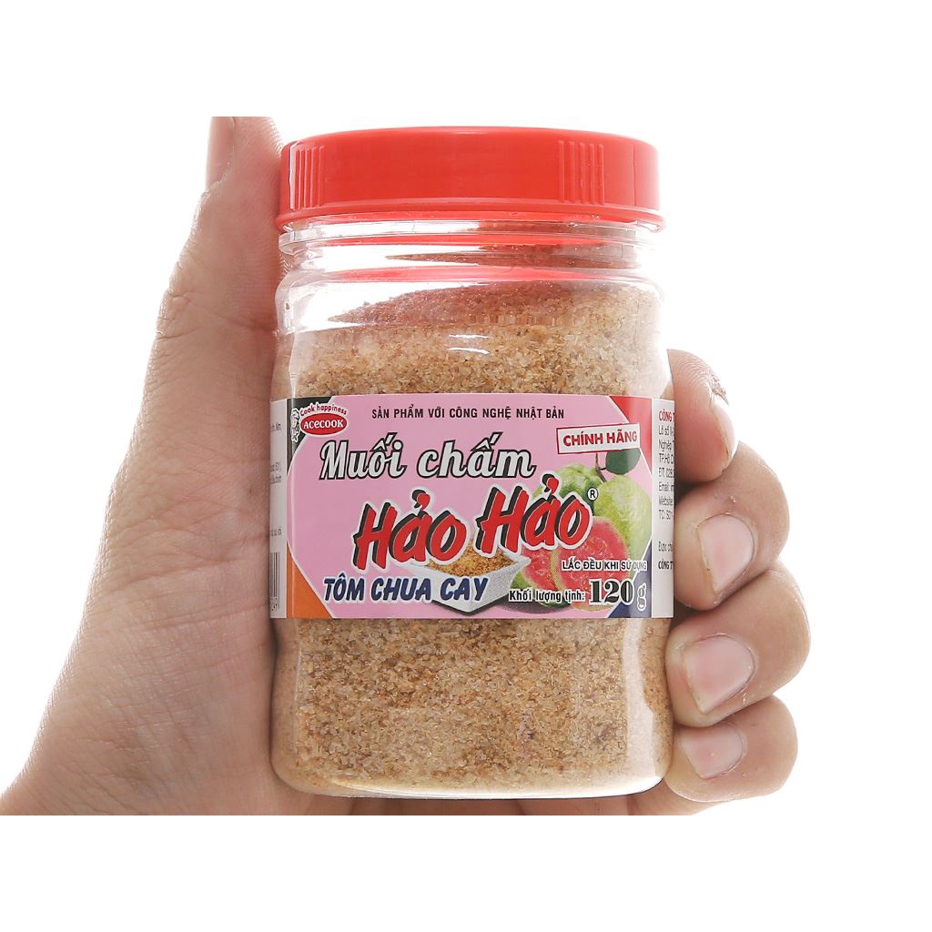 Lốc 6 hủ x 120gr muối chấm Hảo Hảo Tôm chua cay