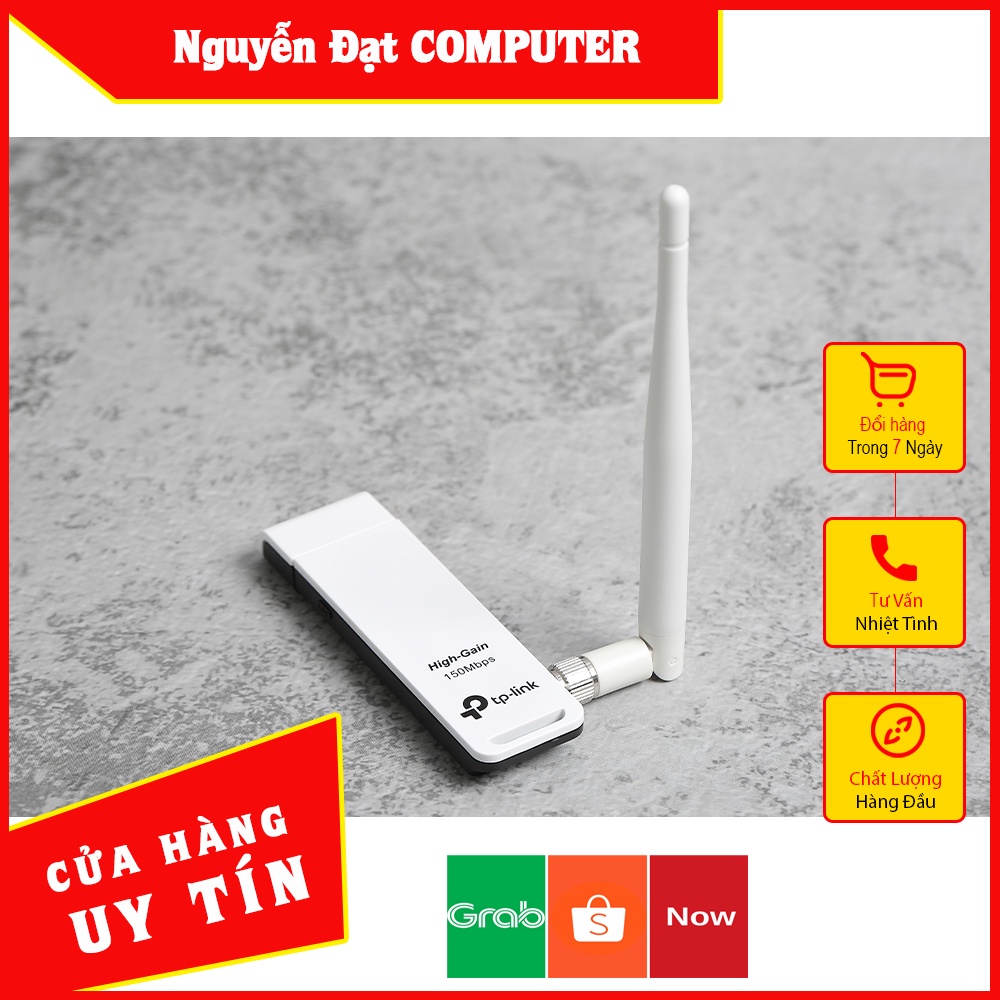 Bộ thu WIFI TP-LINK USB TL- WN 722N Ver 2-150MBPS Hàng Chính Hãng - Bảo hành 24 tháng
