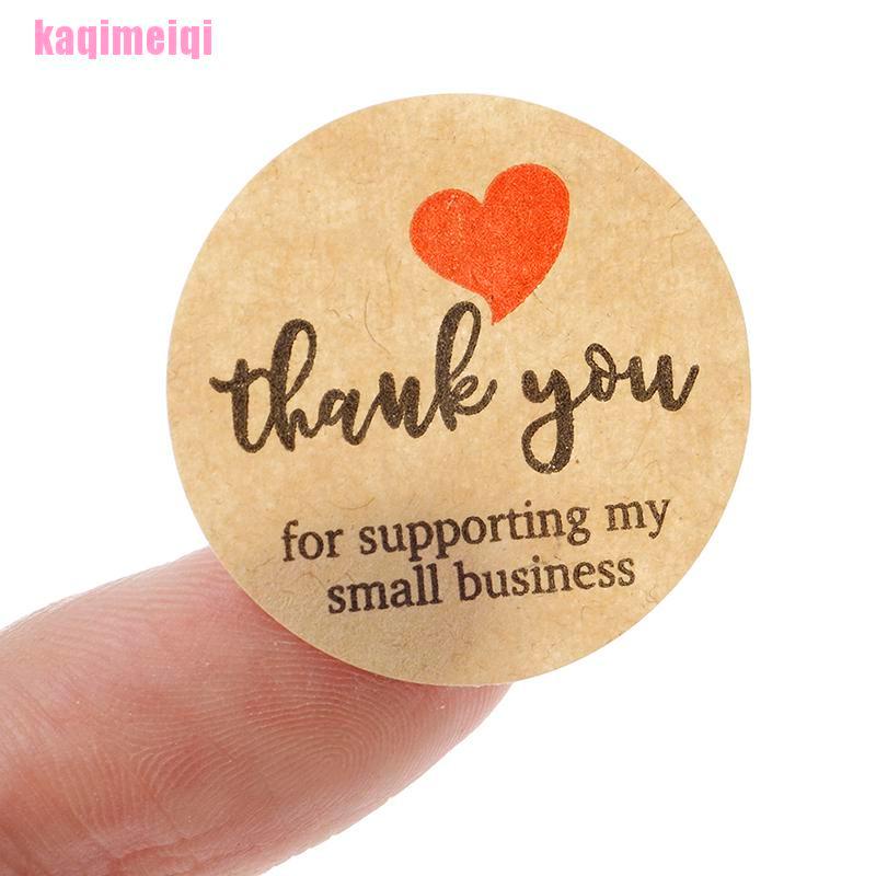 Cuộn 500 nhãn dán chữ Thank You sáng tạo dùng trang trí