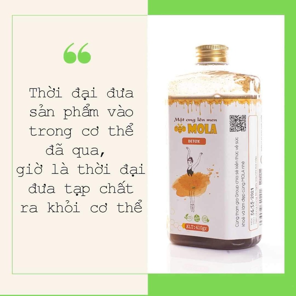 [NEW] Mật Ong Lên Men MOLA DETOX 410gr