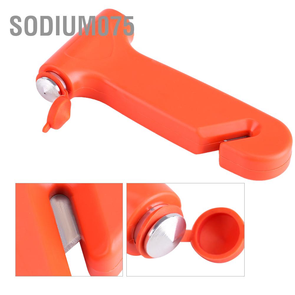 Hàng Hot Búa an toàn Dụng cụ cứu hộ khẩn cấp Máy cắt dây đai an toàn Cửa sổ ô tô Hàng giao ngaySodium075