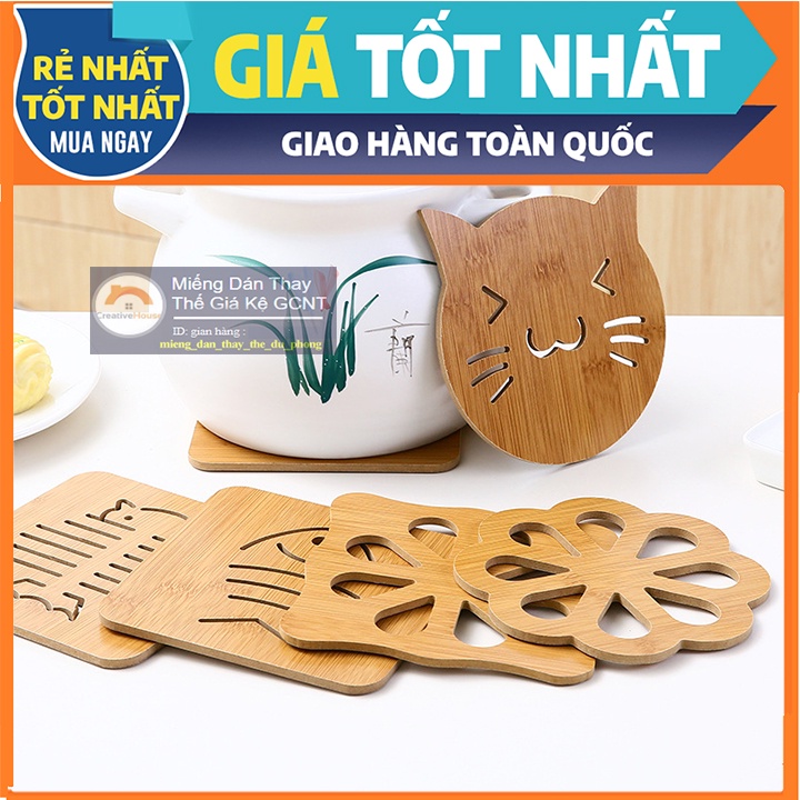 ~Gỗ lót nồi - tô - bát - ly ngộ nghĩnh kích thước