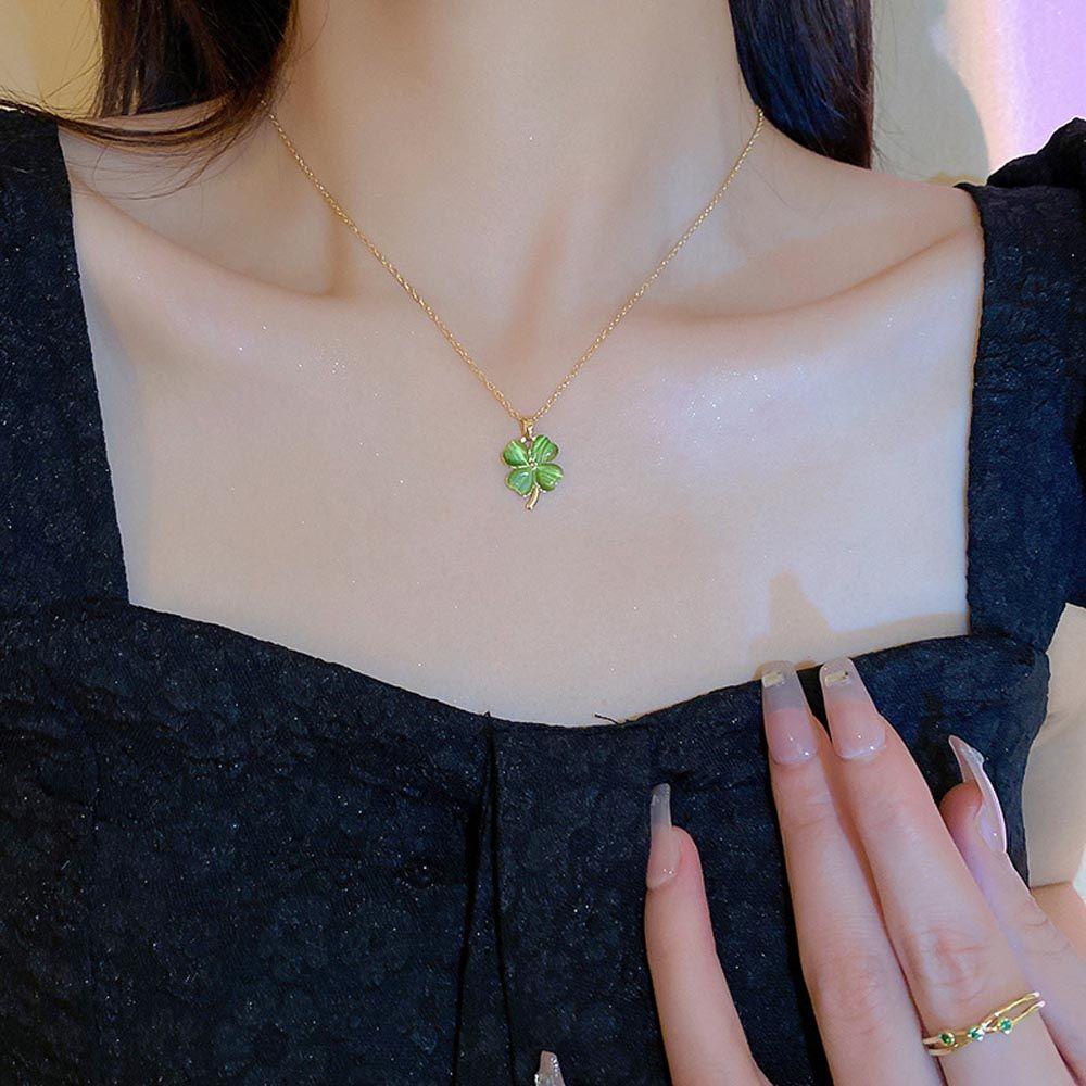 Dây Chuyền Mặt Hoa Thanh Lịch Cổ Điển Phong Cách Hàn Quốc Cho Nữ
