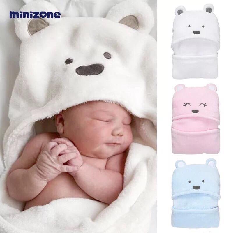 Chăn ủ lông hình gấu Boona cho bé sơ sinh Betuti