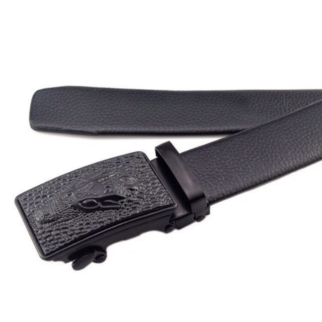 Thắt lưng nam mặt cá sấu, thắt lưng nam cao cấp khóa tự động TLN012