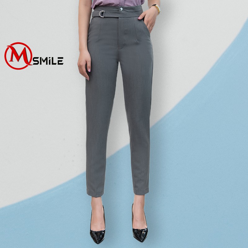 quần baggy quần tây âu công sở 2 mầu đen, ghi | BigBuy360 - bigbuy360.vn