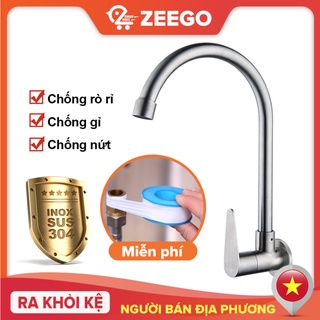 Zeego vòi chậu rửa bát sus 304 thép không gỉ treo tường vòi rửa bát lạnh