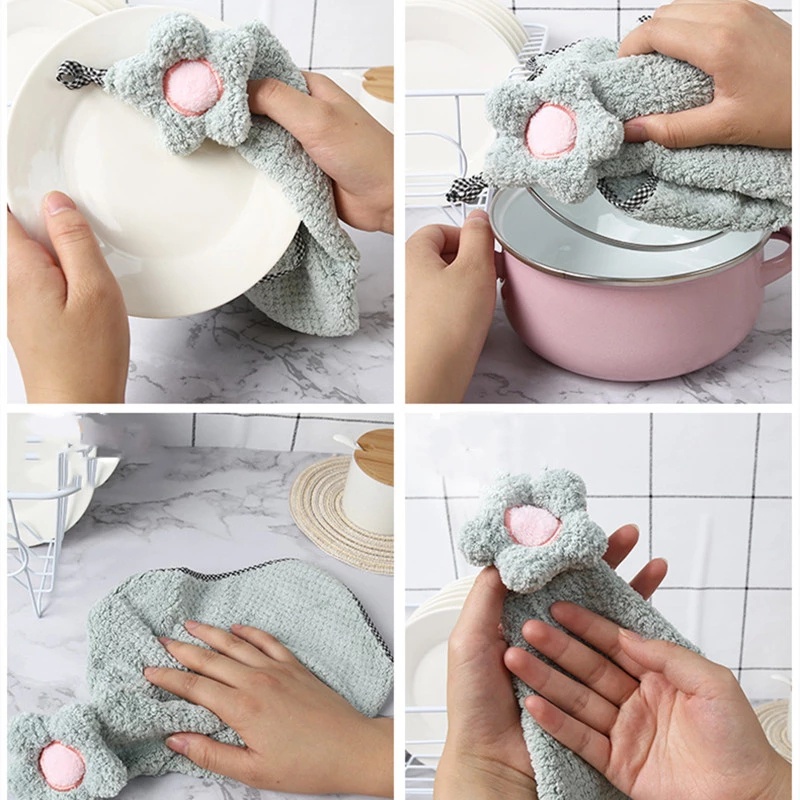 Khăn lau tay hình hoa hướng dương mềm mại thấm hút tốt
