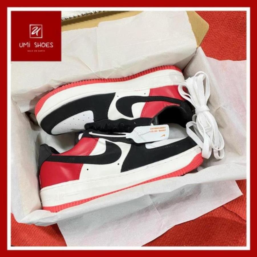 Giày_Nike AF Nam Nữ, Giày Air Force Đỏ Đen Hàng Thanh Lý Full Box I ; * $II