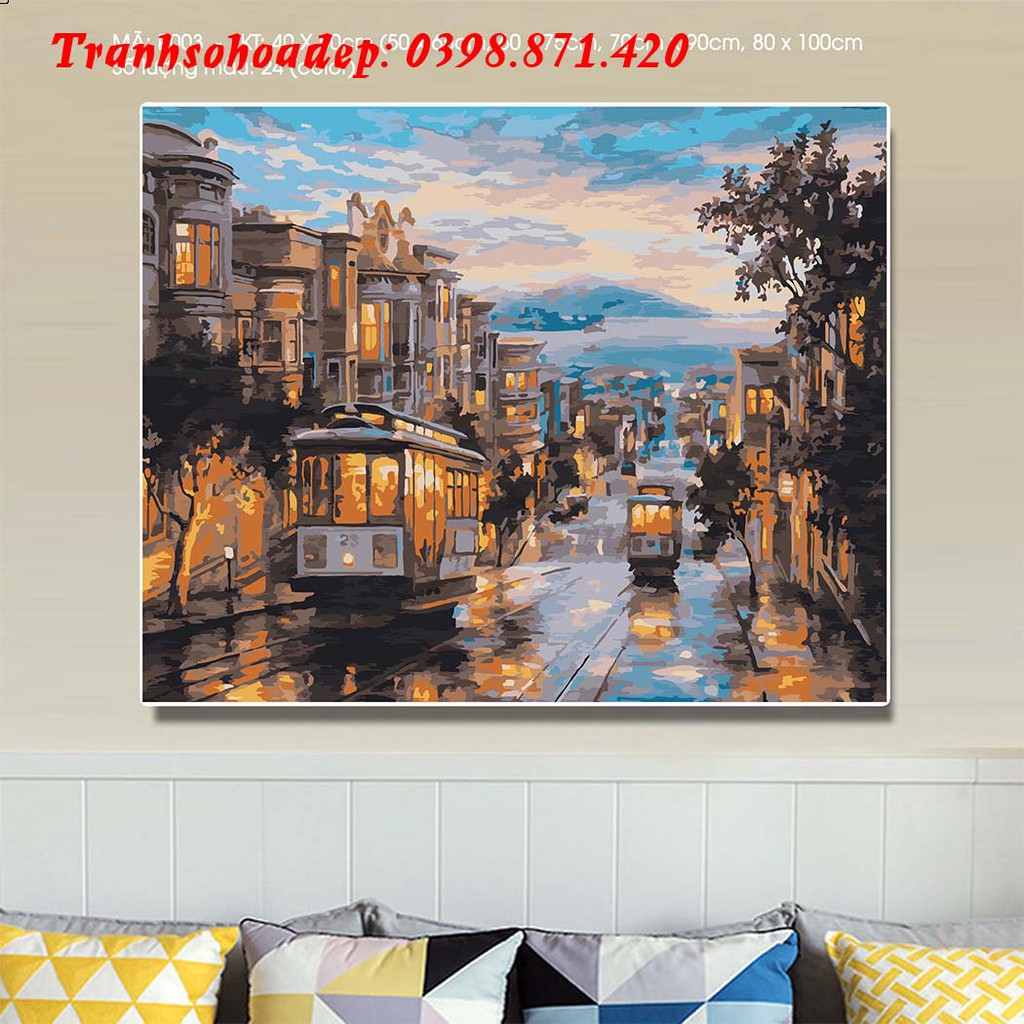 Tranh Sơn Dầu Số Hóa Chủ Đề Đường Phố T Art Gần Gũi Với Cuộc Sống Thường Ngày, Hàng Có Sẵn | BigBuy360 - bigbuy360.vn