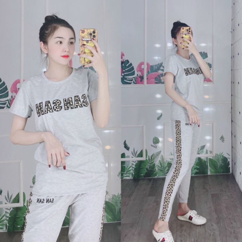 Đồ bộ nữ thun cotton 4 chiều có size từ 40-70kg | BigBuy360 - bigbuy360.vn