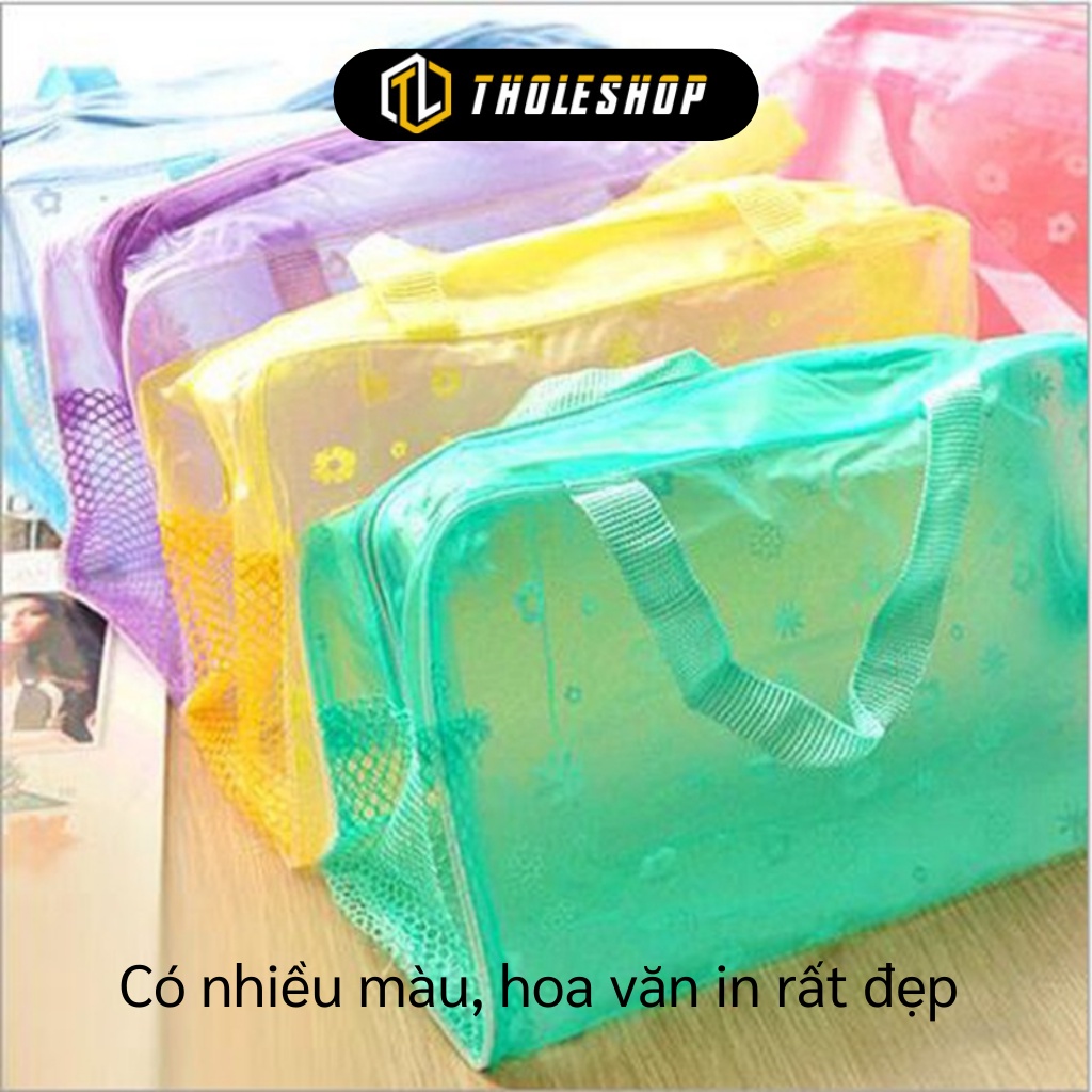 Túi đựng mỹ phẩm - Túi đựng đồ lặt vặt trong suốt cho các chuyến du lịch, đựng đồ cá nhân 2838