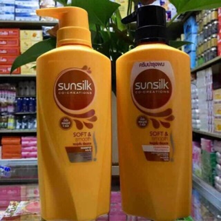 Cặp dầu gội và xả sunsilk thái lan 400ml/425ml x2