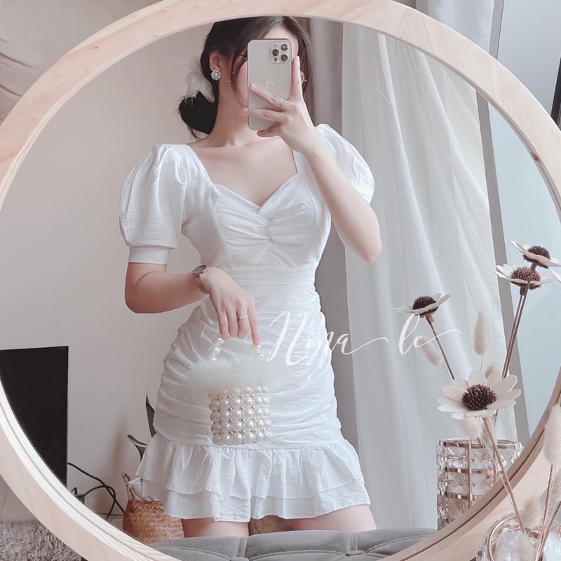 [Mã SKAMA06 giảm 8% tối đa 50K đơn 250K] váy body đũi cổ v đuôi cá | BigBuy360 - bigbuy360.vn