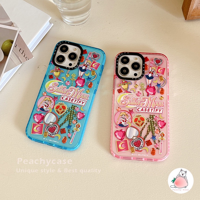 Thời Trang Ốp Điện Thoại tpu Mềm Dày Chống Bụi Hình Thủy Thủ Mặt Trăng Cho iphone 15 14 13 12 pro max 11