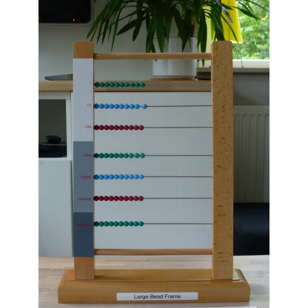 Khung hạt cườm lớn Montessori - Large Bead Frame