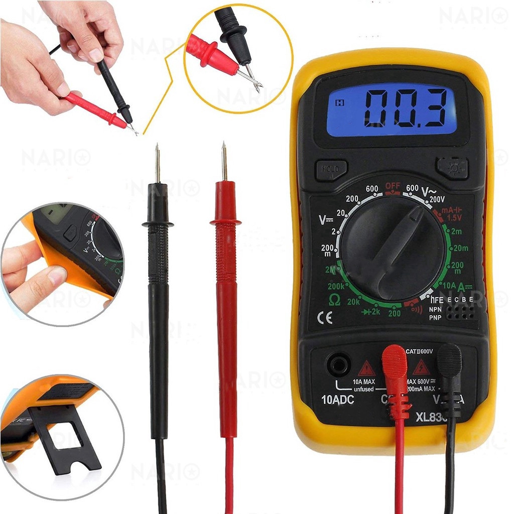 Đồng hồ đo điện áp Ac Dc Lcd Xl830L