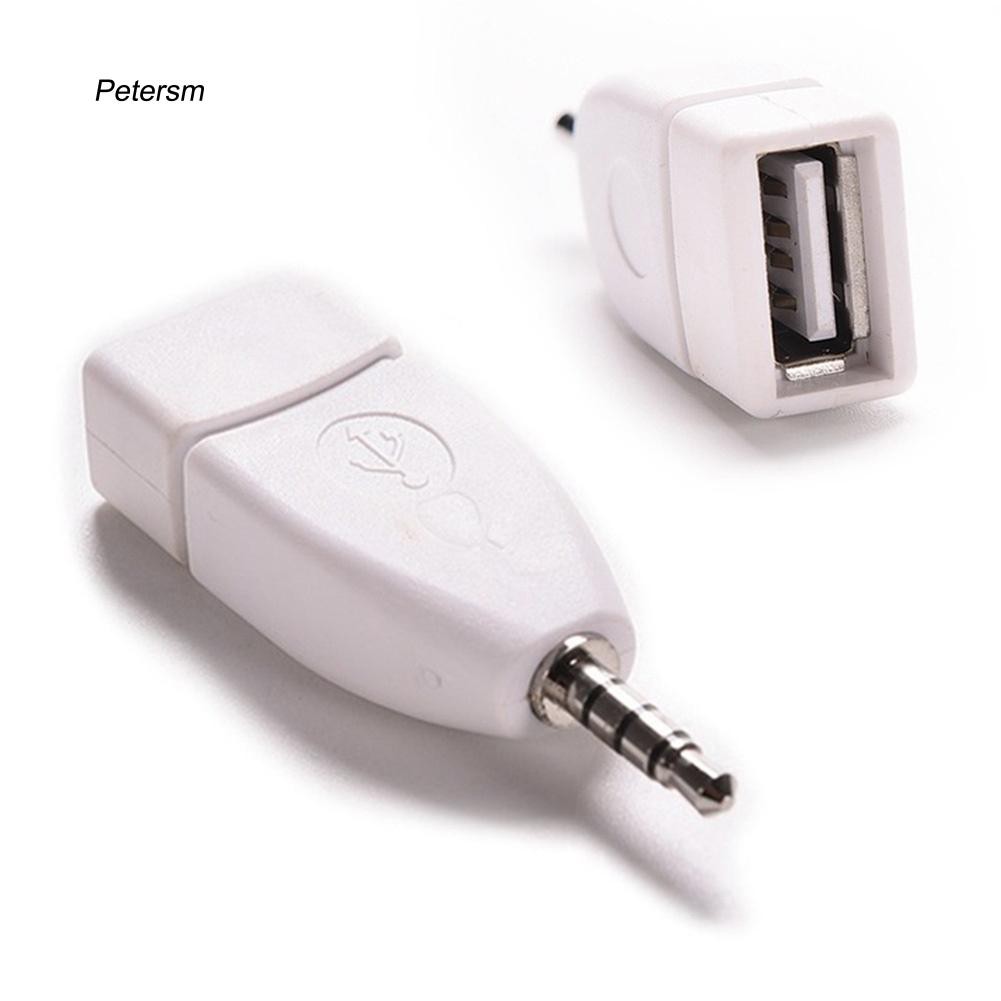 Đầu cắm chuyển đổi âm thanh pst _ 3.5mm Male sang USB 2.0 Female