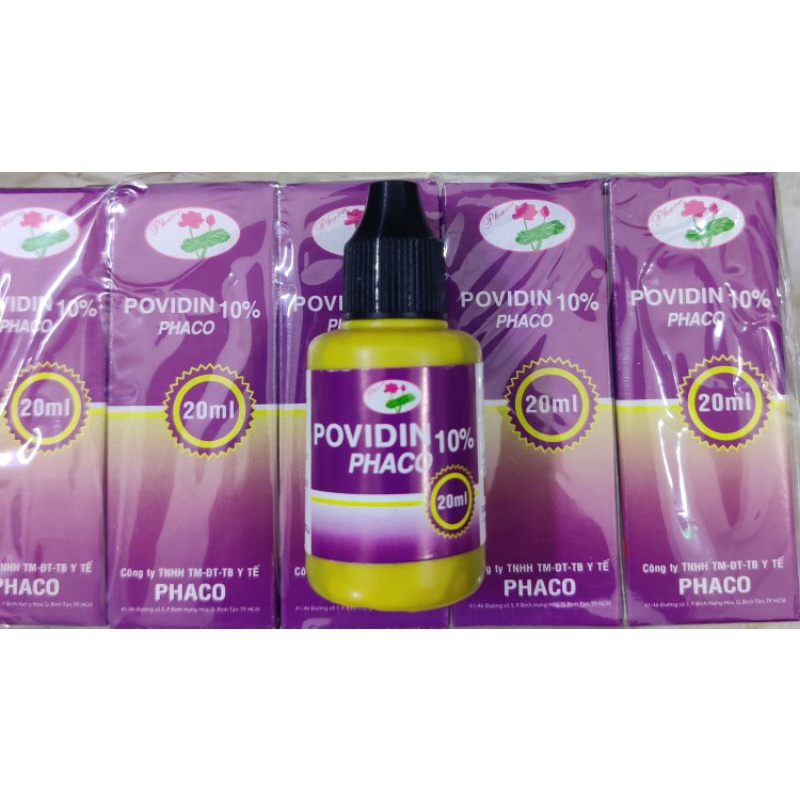 Povidin 10% sát khuẩn vết thương chai 20ml