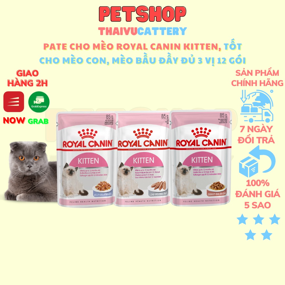 PATE ROYAL CANIN KITTEN NGUYÊN LỐC 12 GÓI