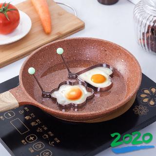 Khuôn làm trứng ốp la bằng thép không gỉ dày tạo hình hoa trái tim dành cho nhà bếp