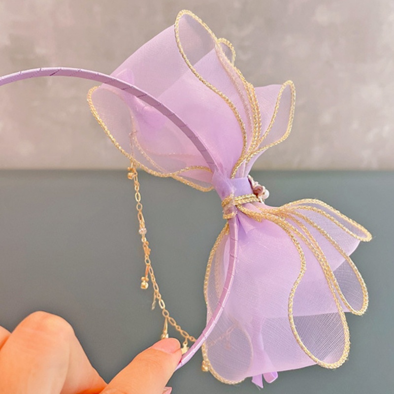 Kẹp Tóc Hình Nơ Bằng Vải Organza Thanh Lịch