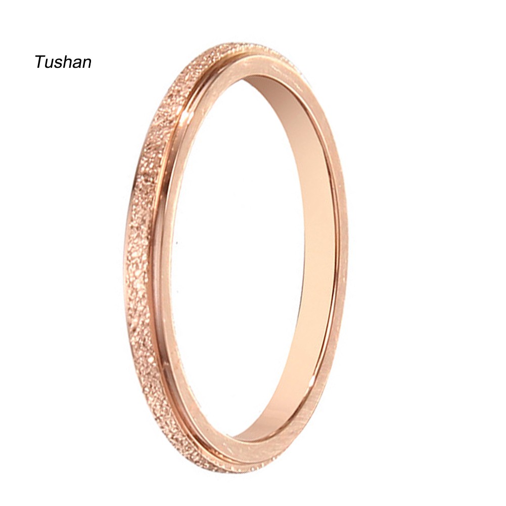 Nhẫn Thép Titan Màu Trơn Thời Trang Dành Cho Nam