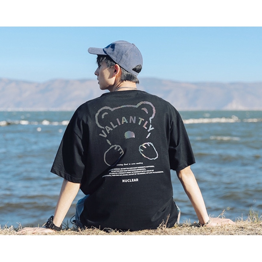Áo thun tay lỡ MEANSTORE phông cotton Unisex nam nữ tee oversize form rộng pull Ulzzang vải mát - Valiantly