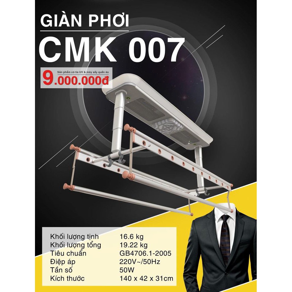 Giàn Phơi Thông Minh CAO CẤP cho smarrthome bảo hành 24 tháng chính hãng , có video thức tế