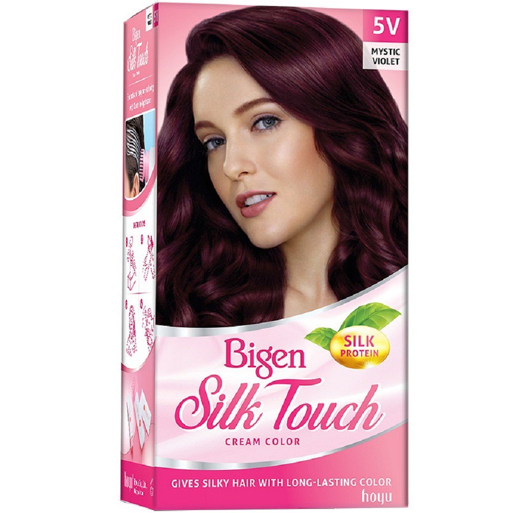 Thuốc Nhuộm Tóc 5V Đỏ tím violet Bigen Silk Touch Cream Color BST Chính Hãng. vov cung cấp và bảo trợ.
