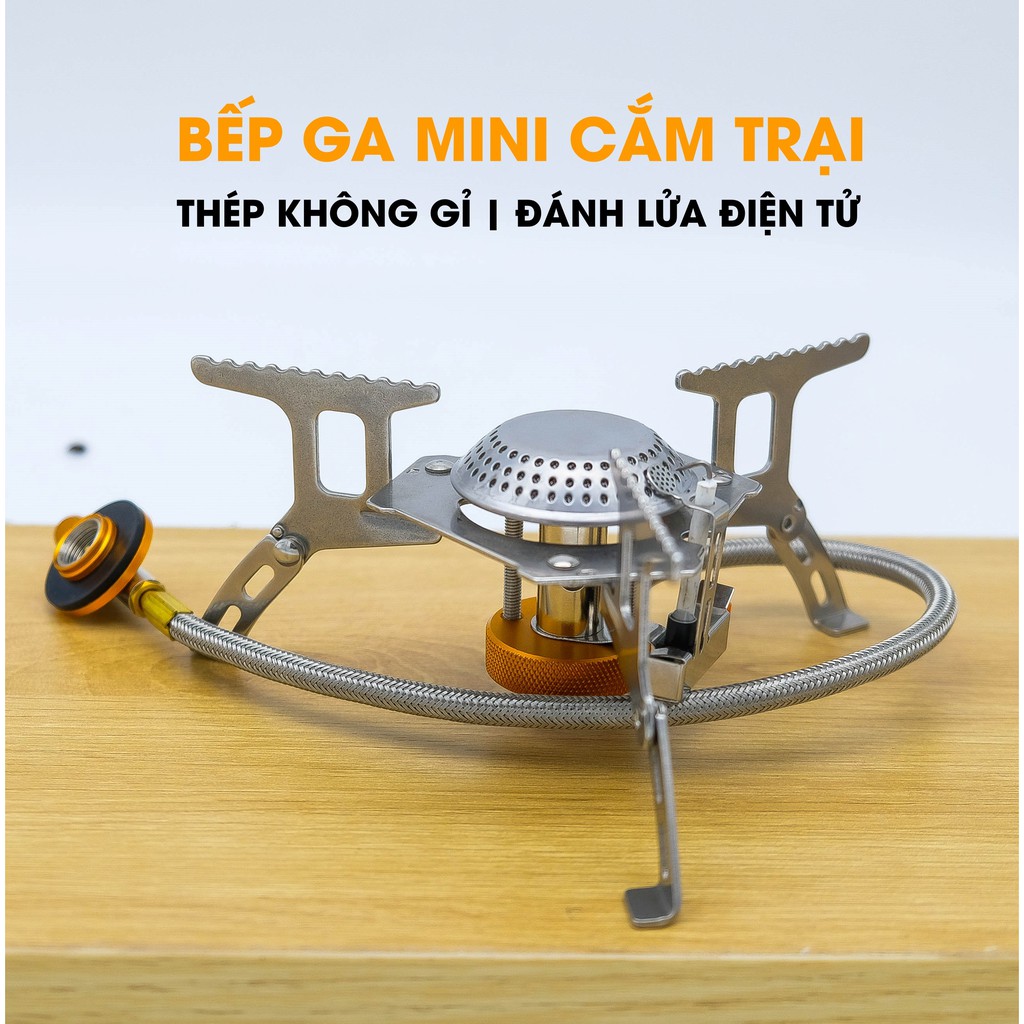 Bếp ga mini du lịch, dã ngoại gấp gọn - Siêu tiện dụng siêu bền MINIGAS