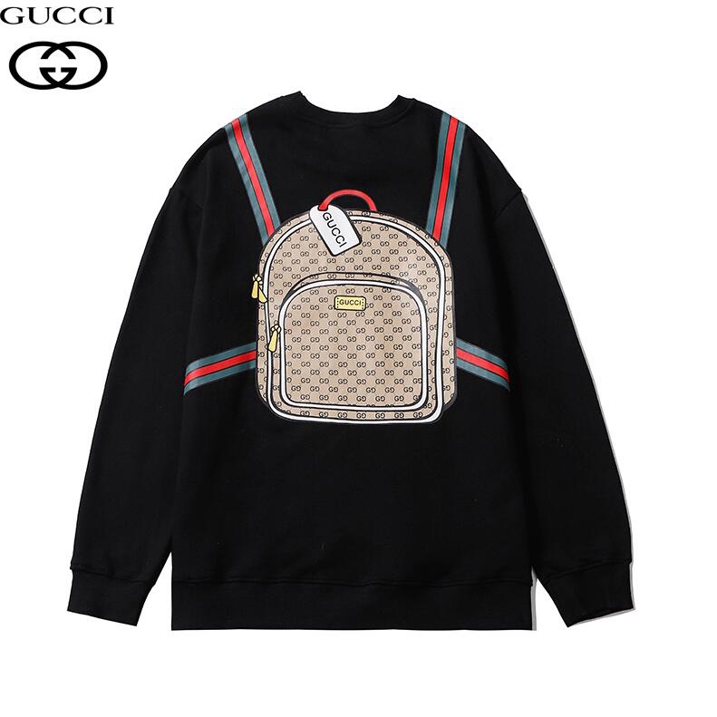 Áo Sweater Cổ Tròn Chất Liệu Cotton In Hình Gucci Thời Trang