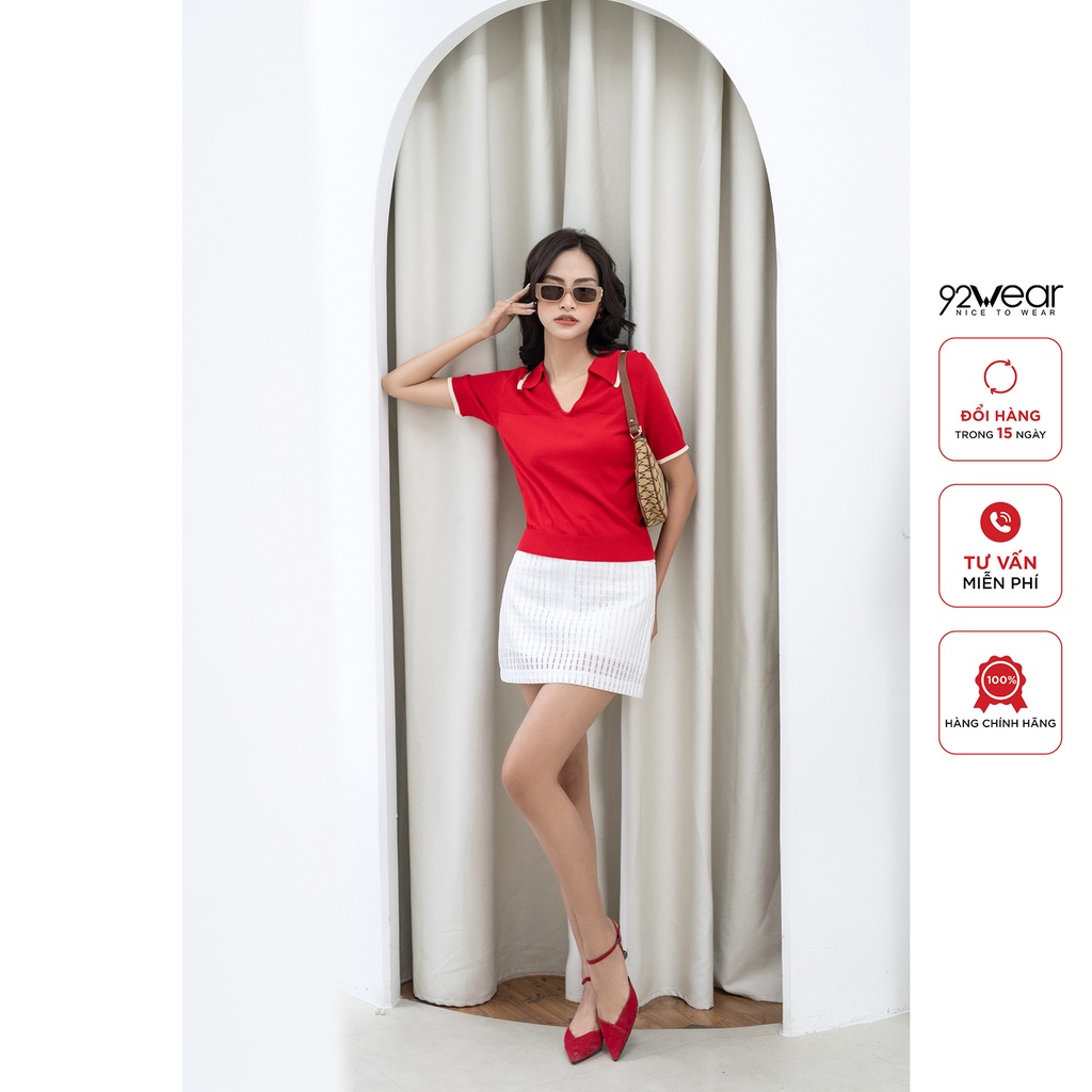 Áo len montogi ngắn tay co be 92Wear, thiết kế trẻ trung hiện đại ALA0081
