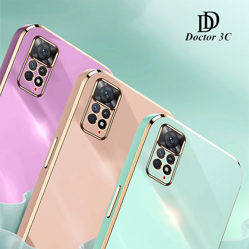 Ốp lưng Điện Thoại Viền Vuông Mạ Sang Trọng Cho Redmi Note 11 Pro Plus Pro+ 12C 11A 11s 11E 4G 5G 2022