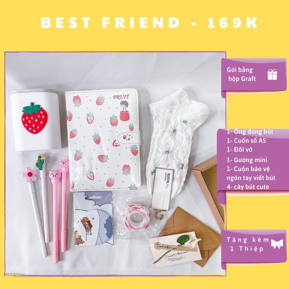 Set quà tặng học sinh dành cho bạn nữ/ set 9 món - Best Friends to you | BigBuy360 - bigbuy360.vn