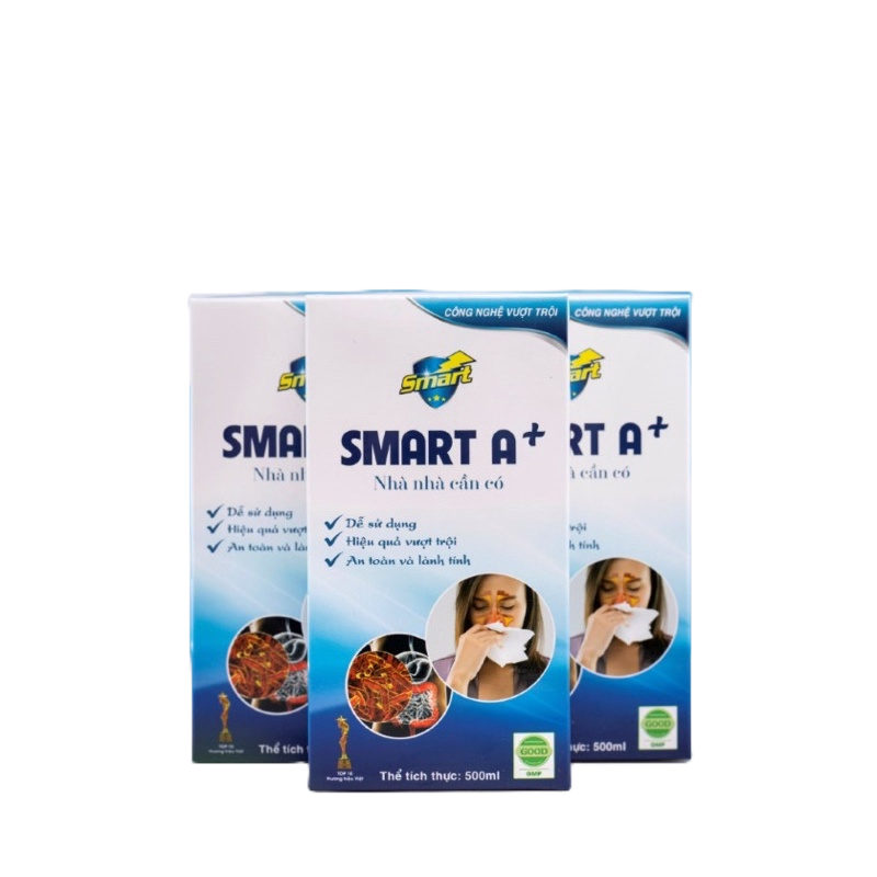[Combo 10 chai] Dung dịch sát khuẩn Smart A+ 500ml - Khử khuẩn tai mũi họng