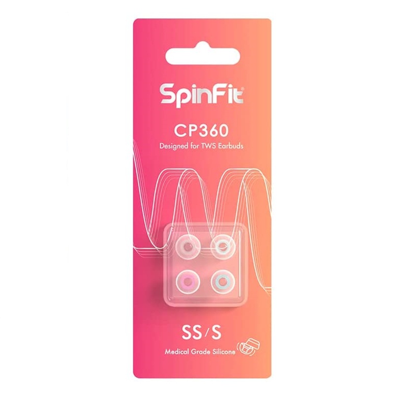 Nút bọc đầu tai nghe Spinfit CP360 bằng silicon chất lượng cao dành cho tai nghe nhét tai không dây