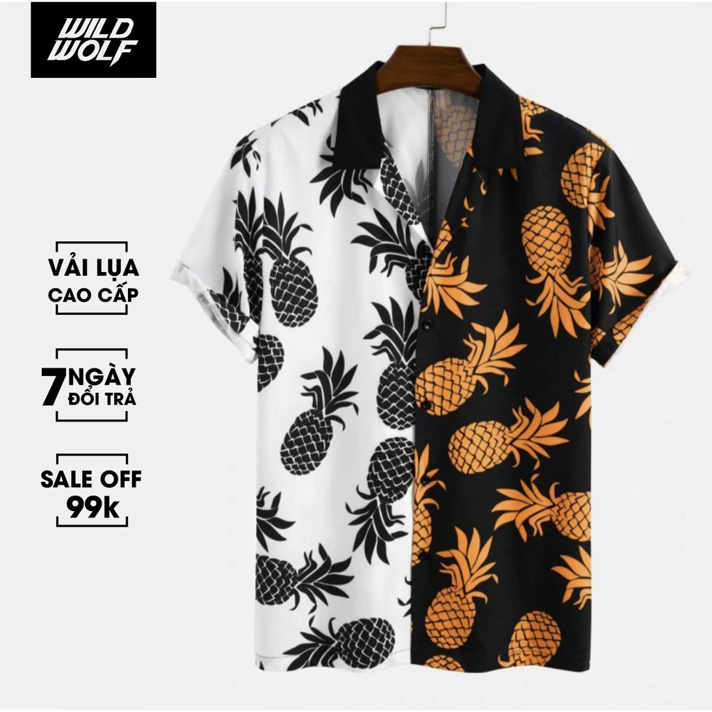 Áo sơ mi nam hot trend mùa hè họa tiết quả dứa 2021 (Ảnh thật) | BigBuy360 - bigbuy360.vn
